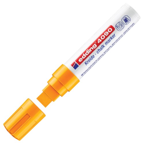 Marker-kreda za staklo 4-15mm edding 4090 neon narančasti (42068)