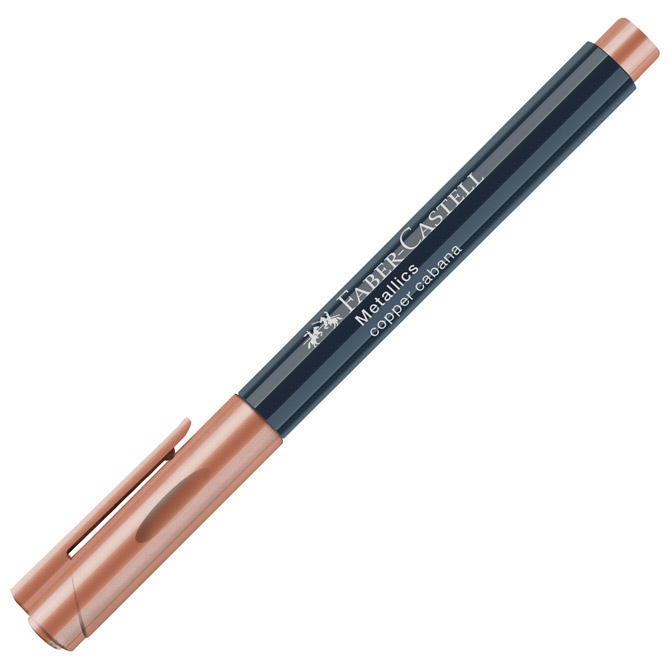 Marker permanentni 1-2mm metallic faber castell 160752 metalik brončani (42391)