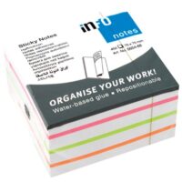 Blok samoljepljiv kocka 75x75mm 450l global notes 5654-68 sortirano (42406)