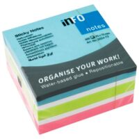 Blok samoljepljiv kocka 75x75mm 400l global notes 5654-73 sortirano (42410)
