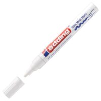 Marker permanentni sjajni lakirajući 2-4mm edding 750 bijeli (42486)