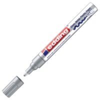 Marker permanentni sjajni lakirajući 2-4mm edding 750 srebrni (42488)