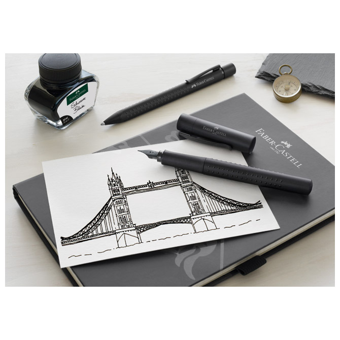 Nalivpero grip 2011 (m) edition faber castell 140960 mat crno (42577)
