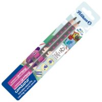 Olovka grafitna b combino pk2 pelikan 811170 siva/roza blister (42906)