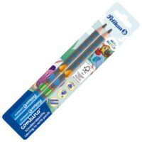 Olovka grafitna b combino pk2 pelikan 811187 siva/plava blister (42907)