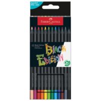Boje drvene 12boja trokutaste black edition faber castell 116412 blister (43031)