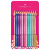 Boje drvene 12boja metalna kutija sparkle faber castell 201737 (43085)