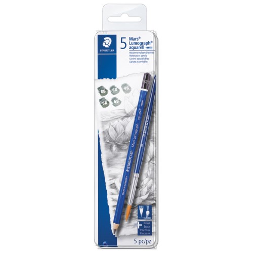 Olovka grafitna pk5 plus kist u met,ku,mars lumograph aquarell designjourney staedtler 100a g6 (43121