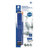 Olovka grafitna pk3 plus kist mars lumograph aquarell design journey staedtler 100a sbk4 blister (431