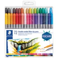 Flomaster 72boje obostrani s 2 vrha design journey staedtler 3200 tb72 blister (43161)