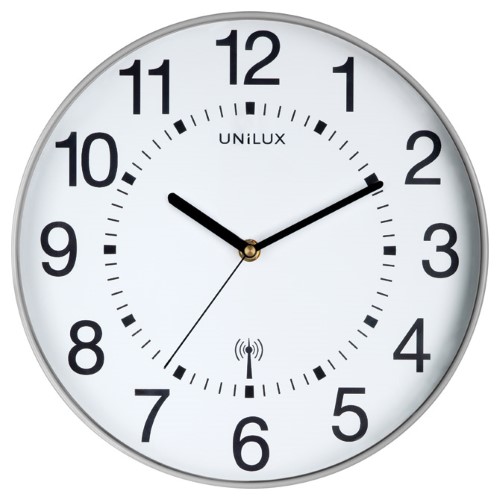 Sat zidni fi-30,5cm wave unilux 400094562 srebrni (43224)