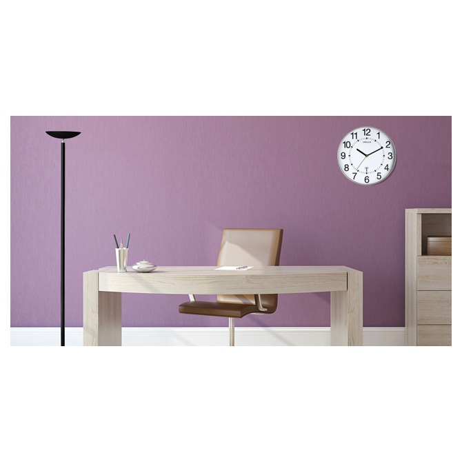 Sat zidni fi-30,5cm wave unilux 400094562 srebrni (43224)