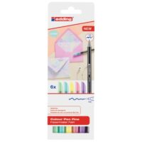 Flomaster školski 6boja pastel edding 1200/6 s (43654)