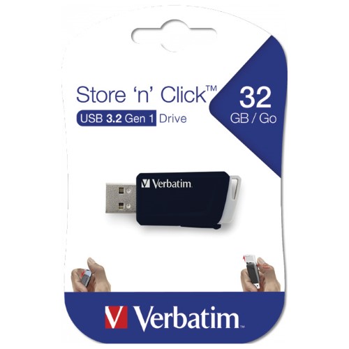 Memorija USB 32gb 3,0 store'n'click verbatim 49307 crni blister (43867)