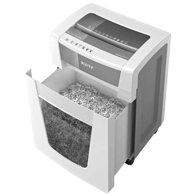 Uništavač dokumentacije 15 listova microcut iq pro leitz 80050000 bijelo/sivi (43895)