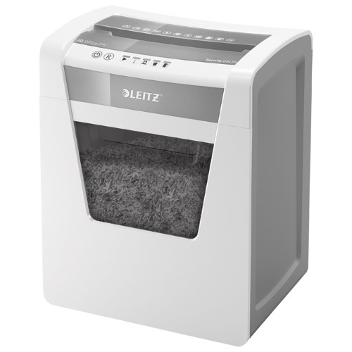 Uništavač dokumentacije 10 listova microcut iq leitz 80020000 bijelo/sivi (43896)