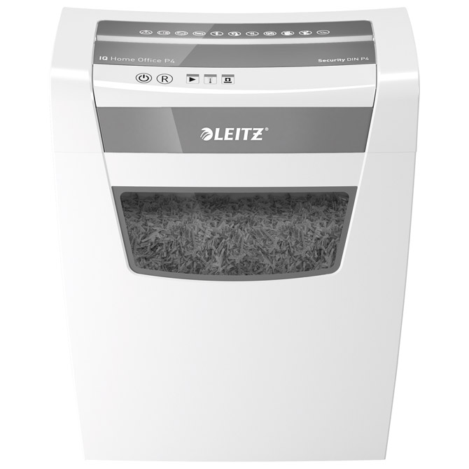 Uništavač dokumentacije 10 listova iq home leitz 80090100 bijelo/sivi (44885)