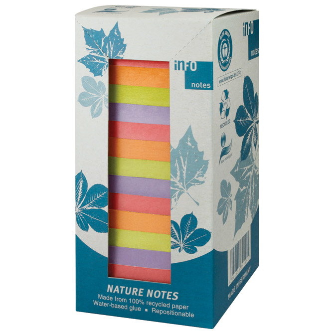 Blok samoljepljiv 75x75mm 16x100l nature global notes 5654-88tw7 sortirano (45466)