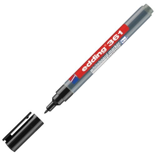 Marker za bijelu ploču 1mm edding 361 crni (45706)
