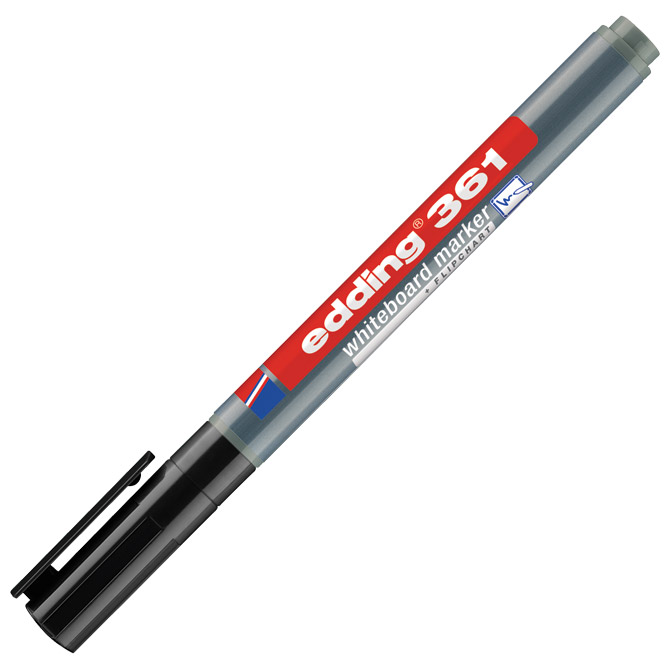 Marker za bijelu ploču 1mm edding 361 crni (45706)