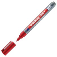 Marker za bijelu ploču 1mm edding 361 crveni (45707)