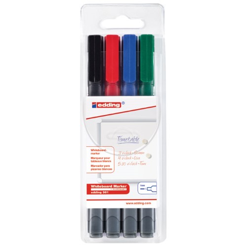 Marker za bijelu ploču 1mm edding 361/4 s blister (45718)