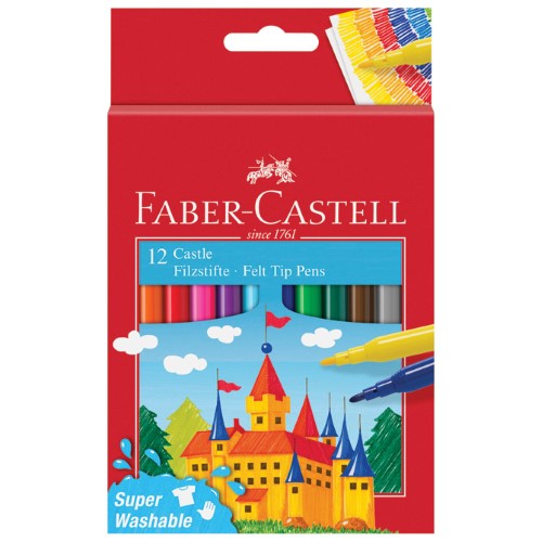 Flomaster školski 12boja faber castell 554201 blister (45963)