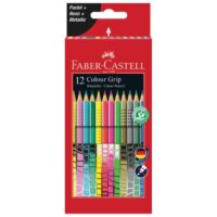 Boje drvene 12boja grip 2001(neon plus metalik plus pastel) faber castell 201569 blister (46100)