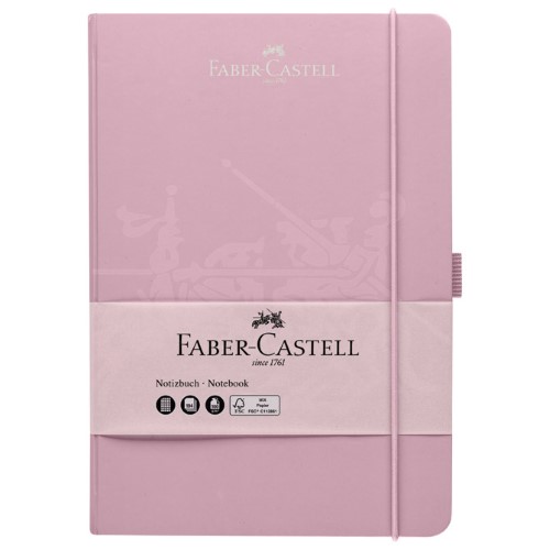 Notes 14,5x21cm karo 96l 100g s gumicom faber castell 100 278 26 rozi (47017)