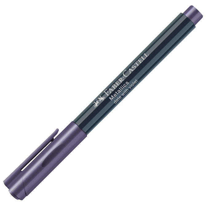 Marker permanentni 1-2mm metallic faber castell 160736 metalik ljubičasti (47018)