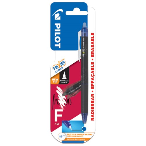 Roler gel 0,5mm frixion point clicker piši-briši pilot blrt-frp5-l plavi blister (47036)