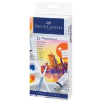Boja vodena u tubi 9mlx12boja plus paleta creative studio faber castell 169612 blister (47037)