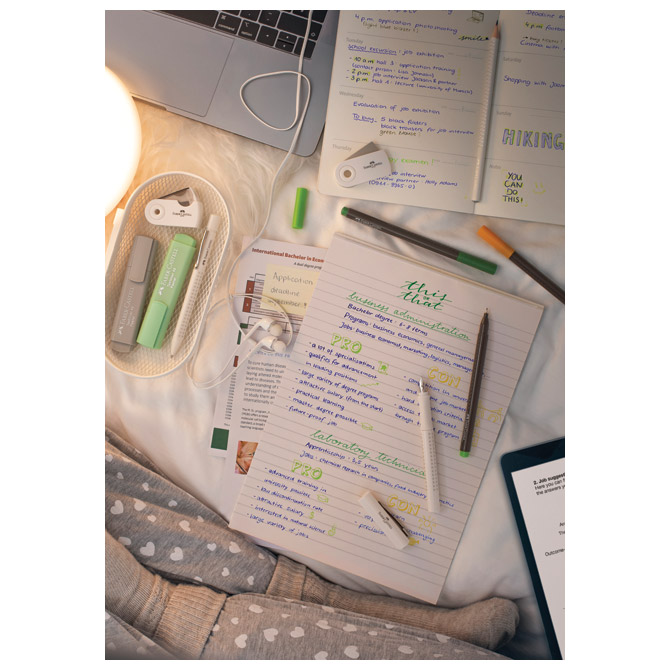 Flomaster fineliner 0,4mm grip 20boja faber castell 151620 sortirano blister (47060)