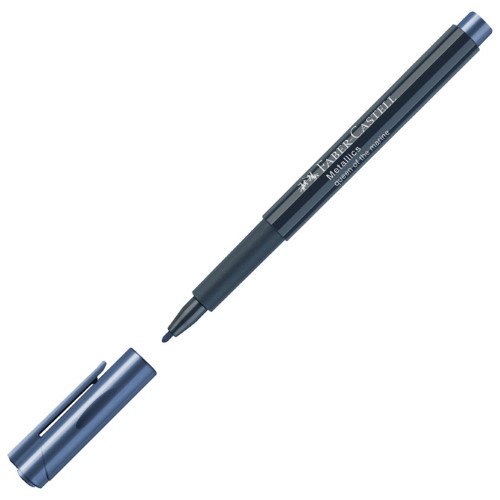 Marker permanentni 1-2mm metallic faber castell 160753 metalik tamno plavi (47487)