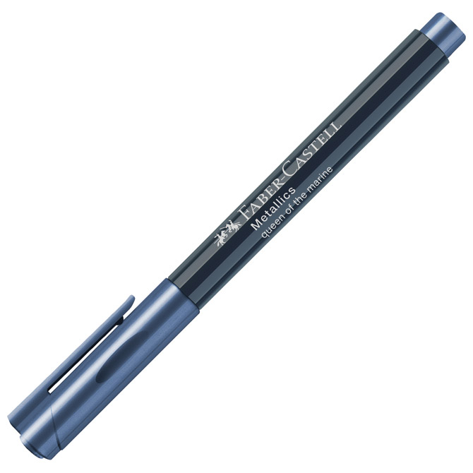 Marker permanentni 1-2mm metallic faber castell 160753 metalik tamno plavi (47487)