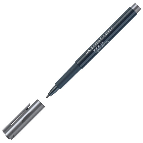 Marker permanentni 1-2mm metallic faber castell 160775 metalik antracit (47488)