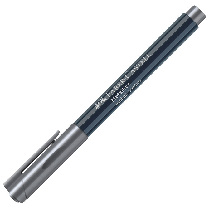 Marker permanentni 1-2mm metallic faber castell 160775 metalik antracit (47488)