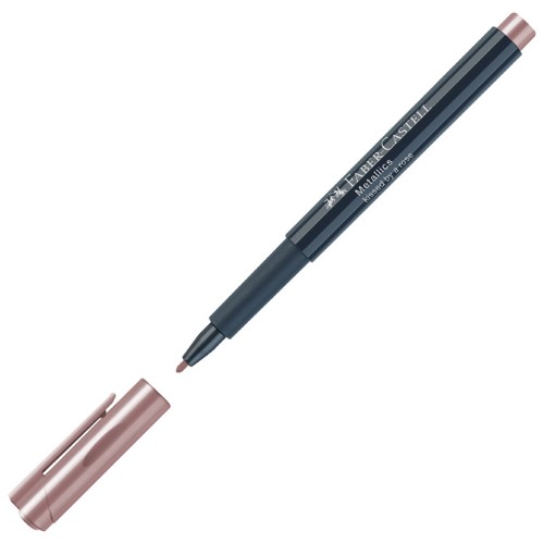 Marker permanentni 1-2mm metallic faber castell 160789 metalik prljavo rozi (47490)