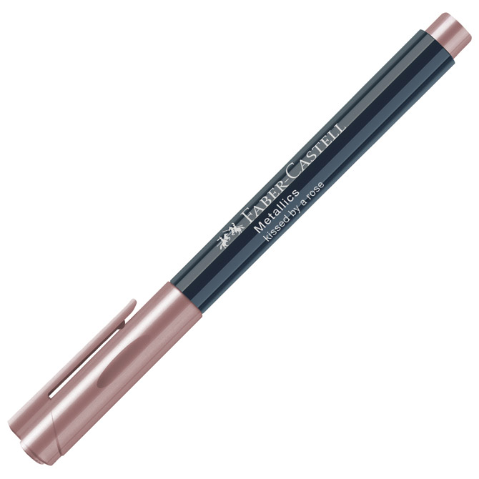 Marker permanentni 1-2mm metallic faber castell 160789 metalik prljavo rozi (47490)