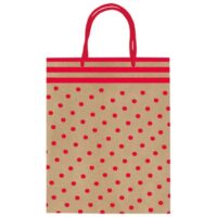 Vrećice ukrasne 22x26x10 cm crvene točke rex-saul sadoch sde26-054d (47501)