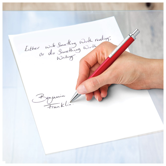 Olovka kemijska metalna triplus staedtler 444 m02-3 crvena (47582)