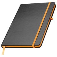 Notes A5 crte 80l šamoa s gumicom cuxhaven easy 037910 crno/narančasti (47601)