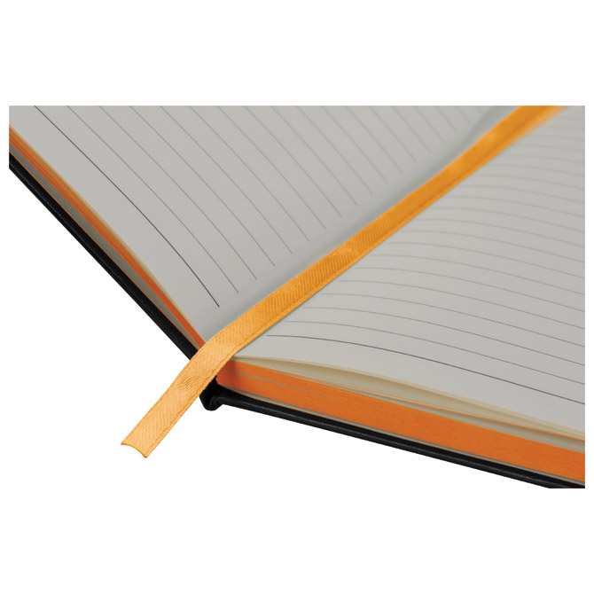 Notes A5 crte 80l šamoa s gumicom cuxhaven easy 037910 crno/narančasti (47601)