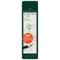 Olovka grafitna pk6 u metalnoj kutiji pitt graphite matt faber castell 115207 (47722)