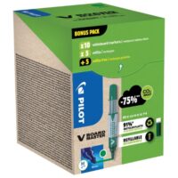 Set marker za bijelu ploču 2,3mm v board master begreen pk10 pilot plus refili (5 plus 5 gratis) zele
