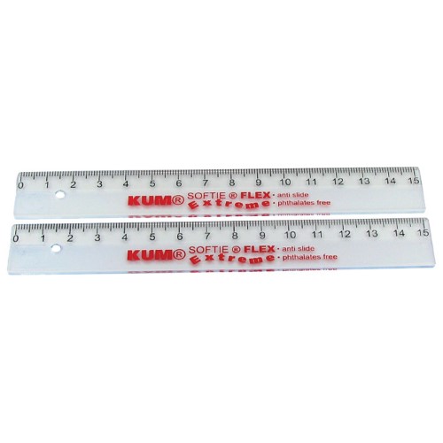 Ravnalo pvc 15cm fleksibilno softie flex extreme kum,2250919 prozirno blister (48265)