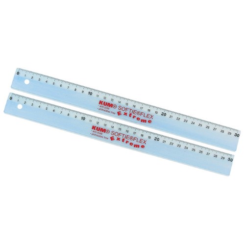 Ravnalo pvc 30cm fleksibilno softie flex extreme kum,2250519 prozirno blister (48266)