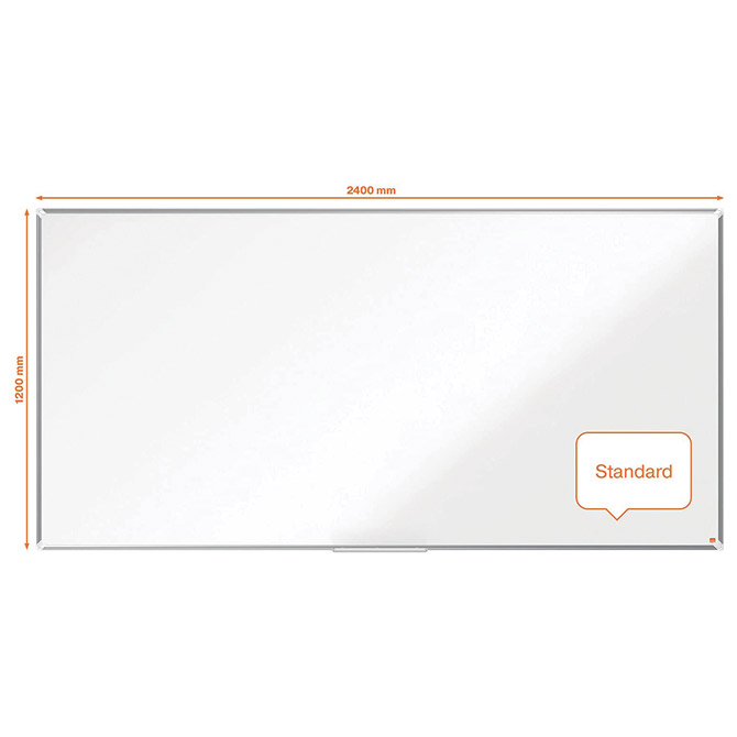 Ploča magnetna 240x120cm aluminijski okvir premium plus steel nobo 1915151 bijela (48272)
