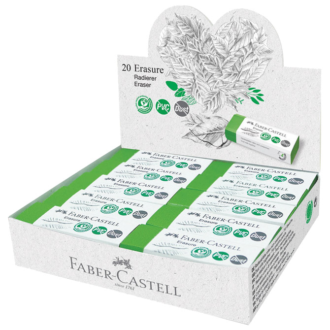 Gumica eraser dust-free faber castell 187250 zelena (48522)