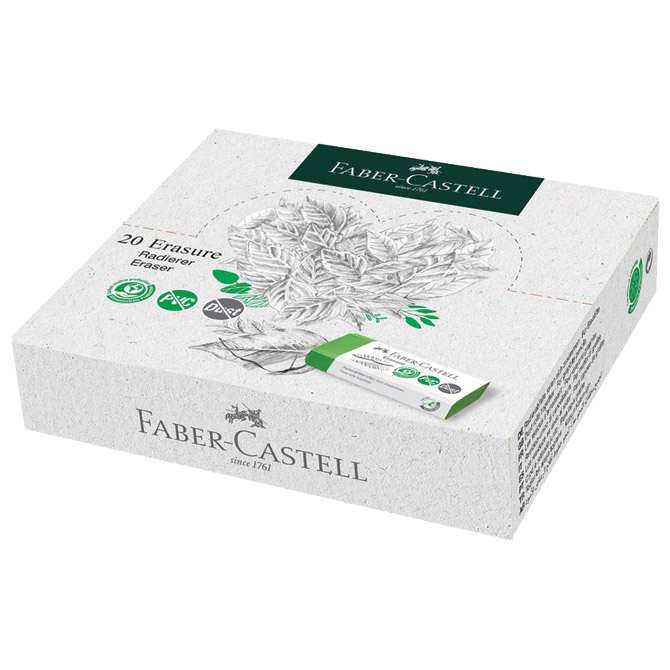 Gumica eraser dust-free faber castell 187250 zelena (48522)